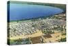 Camp Blanding, Florida - Kingsley Lake Aerial View-Lantern Press-Stretched Canvas