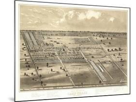 Camp Chase, Ohio - Panoramic Map-Lantern Press-Mounted Art Print