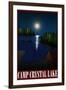 Camp Crystal Lake Retro Travel-null-Framed Art Print