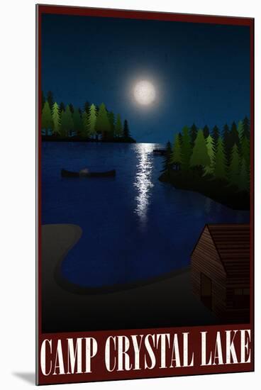 Camp Crystal Lake Retro Travel-null-Mounted Art Print