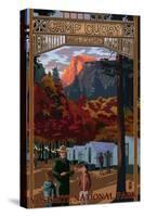 Camp Curry - Yosemite National Park, California-Lantern Press-Stretched Canvas