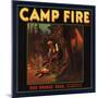 Camp Fire Brand - Ojai, California - Citrus Crate Label-Lantern Press-Mounted Art Print