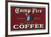 Camp Fire Coffee-null-Framed Art Print