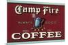 Camp Fire Coffee-null-Mounted Art Print