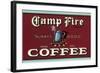 Camp Fire Coffee-null-Framed Art Print