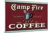 Camp Fire Coffee-null-Mounted Art Print