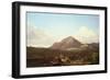 Camp Fire in the Maine Wilderness-Frederic Edwin Church-Framed Giclee Print