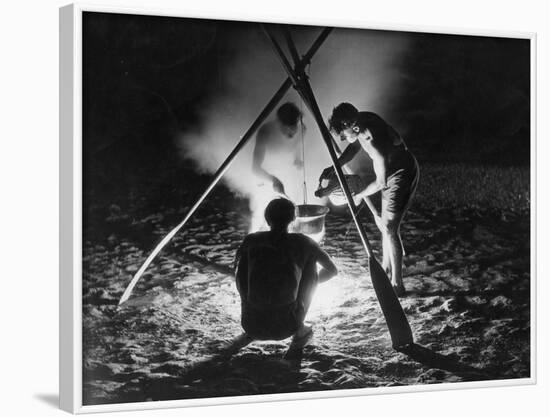Camp Fire-null-Framed Photographic Print