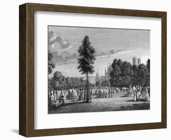 Camp in St James Park-James Fittler-Framed Art Print