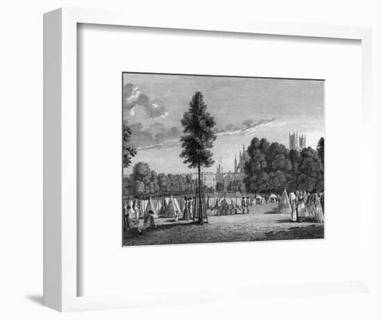 Camp in St James Park-James Fittler-Framed Art Print