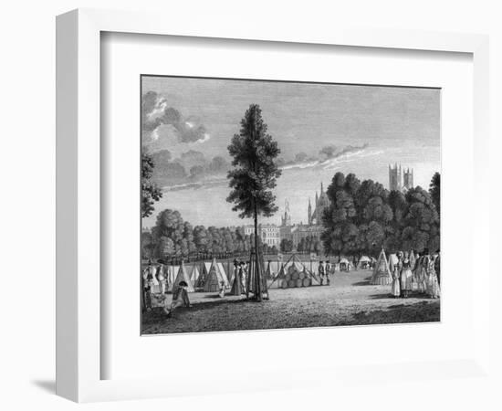 Camp in St James Park-James Fittler-Framed Art Print