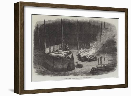 Camp in the Woods, Alaska, Late Russian America-null-Framed Giclee Print