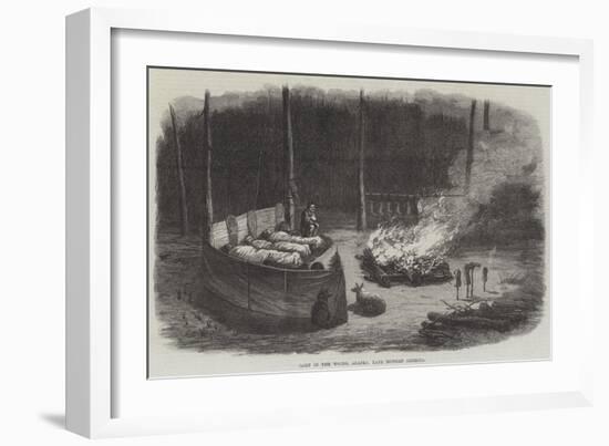 Camp in the Woods, Alaska, Late Russian America-null-Framed Giclee Print