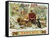 Camp Life Brand Cigar Box Label, Hunting-Lantern Press-Framed Stretched Canvas