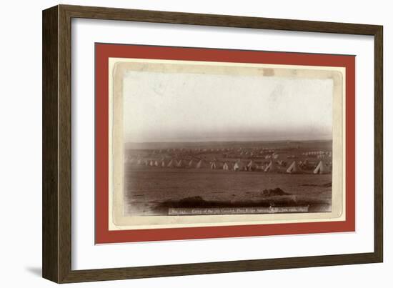 Camp of the 7th Cavalry, Pine Ridge Agency, S.D., Jan. 19, 1891-John C. H. Grabill-Framed Giclee Print