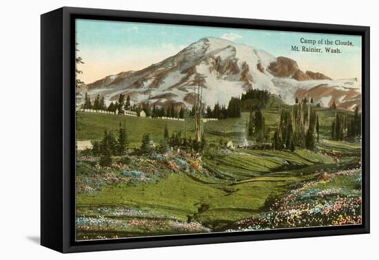 Camp of the Clouds, Mt. Rainier, Washington-null-Framed Stretched Canvas