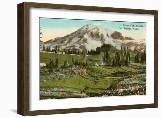 Camp of the Clouds, Mt. Rainier, Washington-null-Framed Art Print