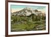 Camp of the Clouds, Mt. Rainier, Washington-null-Framed Art Print