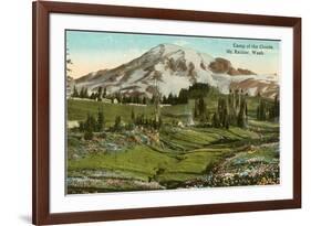 Camp of the Clouds, Mt. Rainier, Washington-null-Framed Art Print
