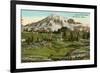 Camp of the Clouds, Mt. Rainier, Washington-null-Framed Art Print