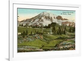 Camp of the Clouds, Mt. Rainier, Washington-null-Framed Premium Giclee Print