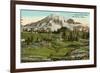 Camp of the Clouds, Mt. Rainier, Washington-null-Framed Premium Giclee Print