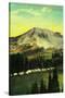 Camp of the Clouds, Paradise Park, Rainier - Rainier National Park-Lantern Press-Stretched Canvas