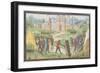 Camp of the Crusaders Near Jerusalem. Miniature from the Historia by William of Tyre, 1460s-null-Framed Giclee Print