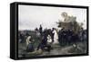 Camp on the Outskirts of Milan in 1859, 1878-Sebastiano de Albertis-Framed Stretched Canvas