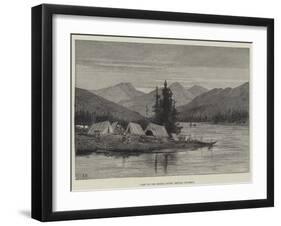 Camp on the Skeena River, British Columbia-Charles Auguste Loye-Framed Giclee Print