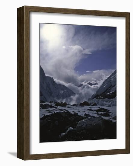 Camp One at Everest Southside, Nepal-Michael Brown-Framed Photographic Print