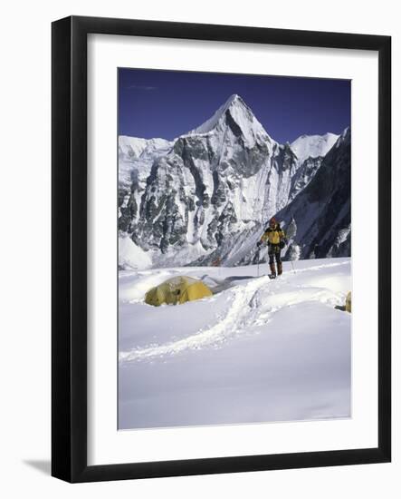 Camp One, Everest Southside-Michael Brown-Framed Photographic Print