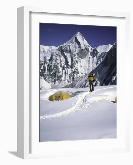 Camp One, Everest Southside-Michael Brown-Framed Photographic Print