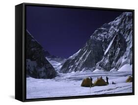 Camp One on Everest Southside-Michael Brown-Framed Stretched Canvas