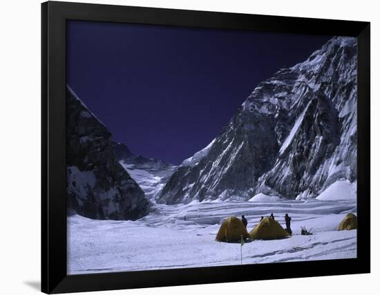 Camp One on Everest Southside-Michael Brown-Framed Premium Photographic Print