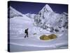 Camp One on Everest Southside-Michael Brown-Stretched Canvas