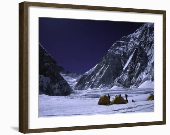 Camp One on Everest Southside-Michael Brown-Framed Photographic Print