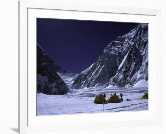 Camp One on Everest Southside-Michael Brown-Framed Photographic Print