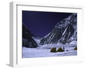 Camp One on Everest Southside-Michael Brown-Framed Photographic Print