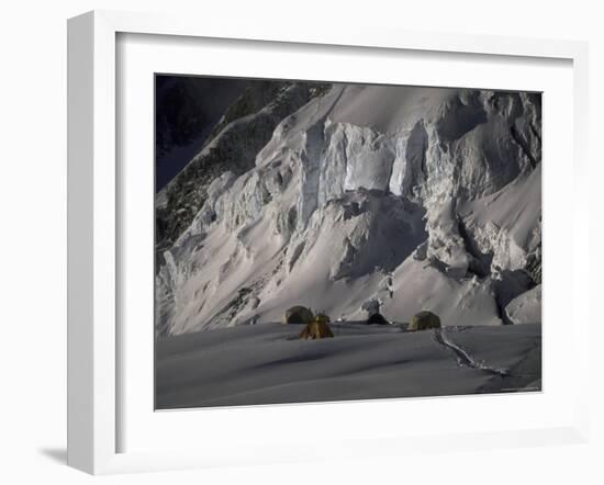 Camp One on Southside of Everest, Nepal-Michael Brown-Framed Photographic Print