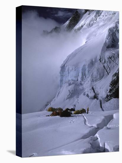 Camp One on the Southside of Everest, Nepal-Michael Brown-Stretched Canvas