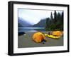 Camp Site by Lake, Chile-Michael Brown-Framed Photographic Print