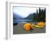 Camp Site by Lake, Chile-Michael Brown-Framed Photographic Print