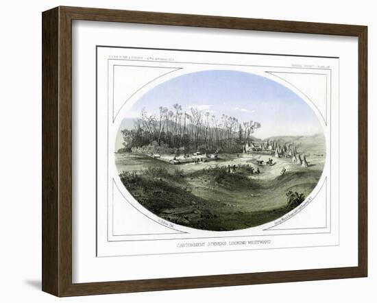 Camp Stevens, Looking Westward, Montana, USA, 1856-Gustav Sohon-Framed Giclee Print