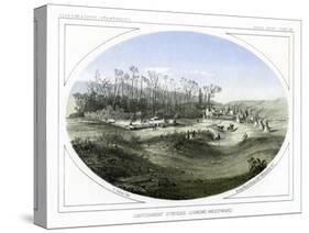 Camp Stevens, Looking Westward, Montana, USA, 1856-Gustav Sohon-Stretched Canvas