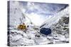 Camp Two on the Upper Khumbu Glacier at 21,500' on the South Side of Mount Everest, Nepal-Kent Harvey-Stretched Canvas