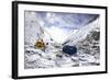 Camp Two on the Upper Khumbu Glacier at 21,500' on the South Side of Mount Everest, Nepal-Kent Harvey-Framed Photographic Print