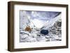 Camp Two on the Upper Khumbu Glacier at 21,500' on the South Side of Mount Everest, Nepal-Kent Harvey-Framed Photographic Print