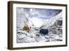 Camp Two on the Upper Khumbu Glacier at 21,500' on the South Side of Mount Everest, Nepal-Kent Harvey-Framed Photographic Print