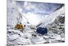 Camp Two on the Upper Khumbu Glacier at 21,500' on the South Side of Mount Everest, Nepal-Kent Harvey-Mounted Photographic Print